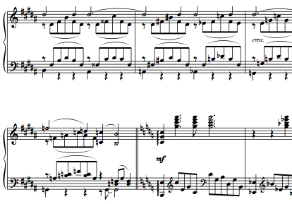 snapshot of score of Porterstraum
